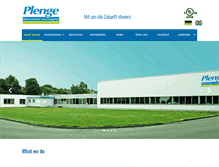 Tablet Screenshot of plenge.de